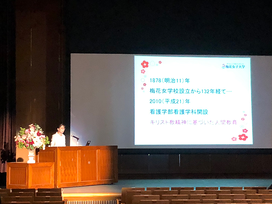 看護学科開設10周年記念講演会 オンライン配信の収録を行いました